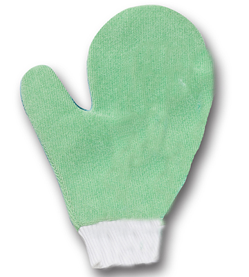 Green Micro Fiber All Purpose Cleaning Mitt 11"L x 8.75"W